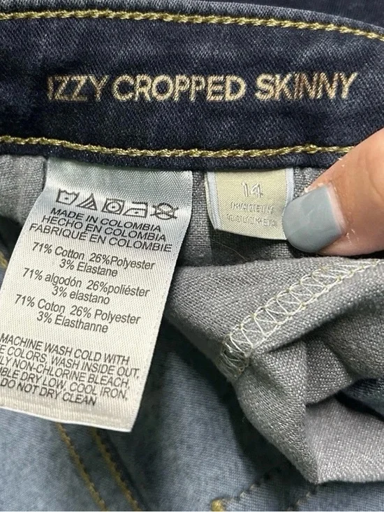 Women’s Michael Kors Izzy Cropped Skinny Jeans Size 14 - Picture 3 of 3